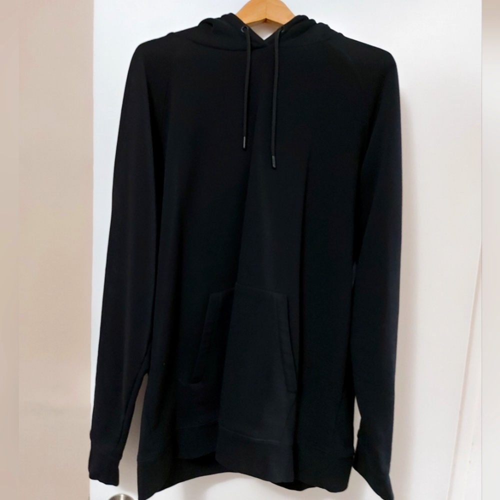 Plain Black Hoodie 2XL
